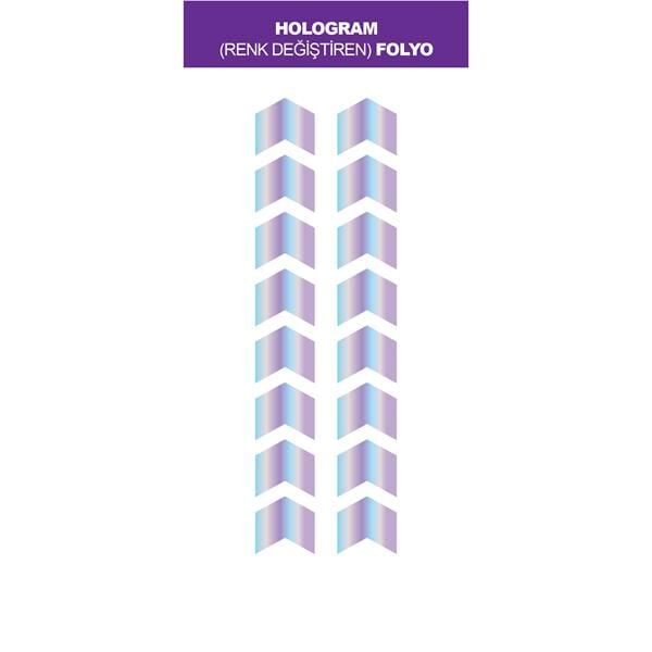 HOLOGRAM OK İŞARETİ MINI STICKER