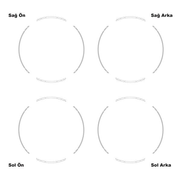 ÇİFT RENK KESİKLİ GRİ-BEYAZ JANT DIŞ ŞERİT STICKER