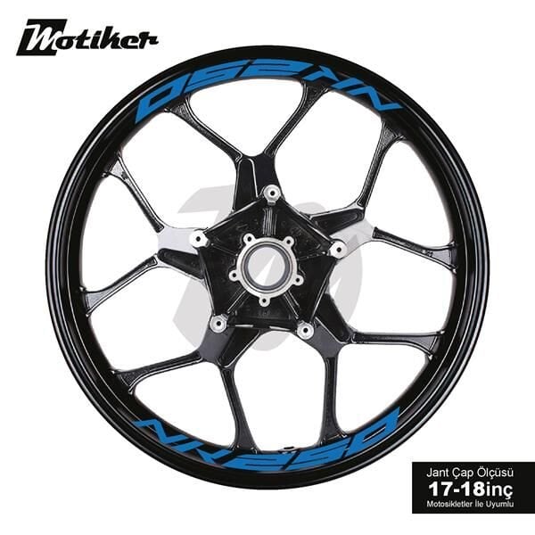 CFMOTO 250NK JANT İÇİ YAZI STİCKER ETİKET MODELİ MAVİ