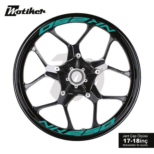 CFMOTO 250NK JANT İÇİ YAZI STİCKER ETİKET MODELİ TURKUAZ