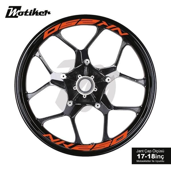 CFMOTO 250NK JANT İÇİ YAZI STİCKER ETİKET MODELİ TURUNCU