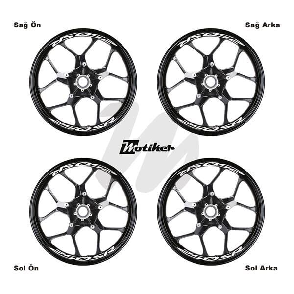 CFMOTO 250SR JANT İÇİ YAZI STİCKER ETİKET MODELİ BEYAZ