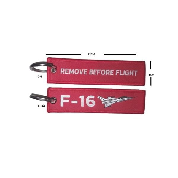 F-16 Uçak Kumaş Anahtarlık