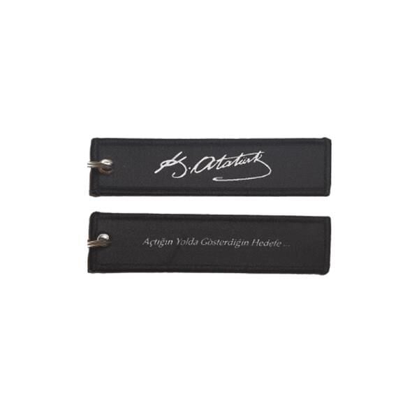 Mustafa Kemal Atatürk İmza Kumaş Anahtarlık