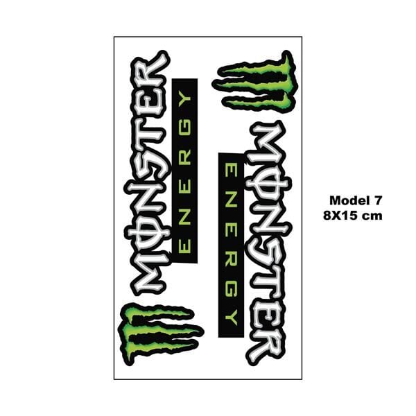 MONSTER SET MINI STICKER 8X15 CM MODEL 6