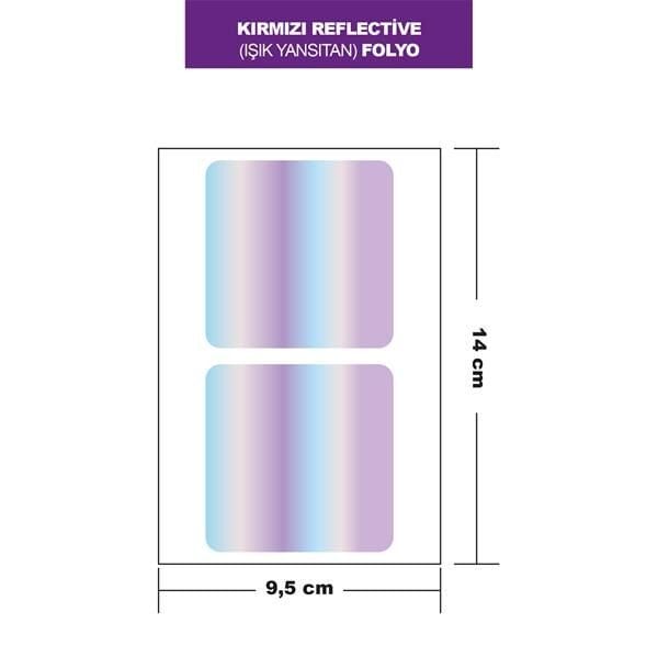 HOLOGRAM (RENK DEĞİŞTİREN) FOLYO 2Lİ KARE 14x9,5 CM