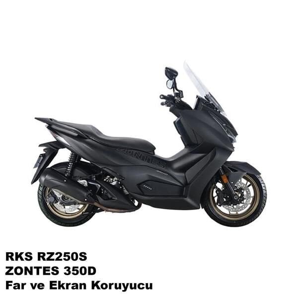 Zontes 350D / RKS RZ250S Motosiklet Far ve Ekran Km Koruyucu
