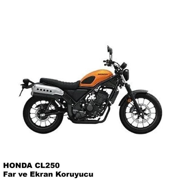 Honda CL250 Motosiklet Far ve Ekran Km Koruyucu