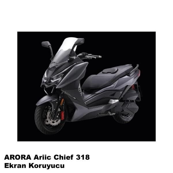 Arora Ariic Chief 318 Serisi Motosiklet Ekran Km Koruyucu