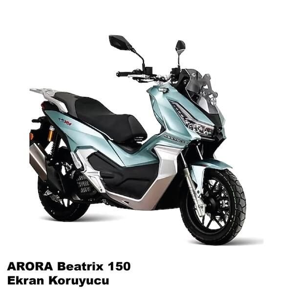 Arora Beatrix 150 Serisi Motosiklet Ekran Km Koruyucu