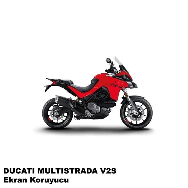 Ducati Multistrada V2 S Serisi Motosiklet Ekran Km Koruyucu