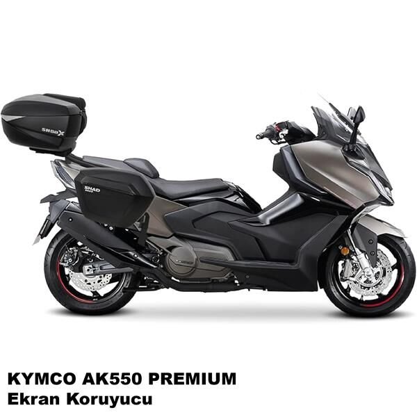 KYMCO AK 550 Premium Serisi Motosiklet Ekran Km Koruyucu