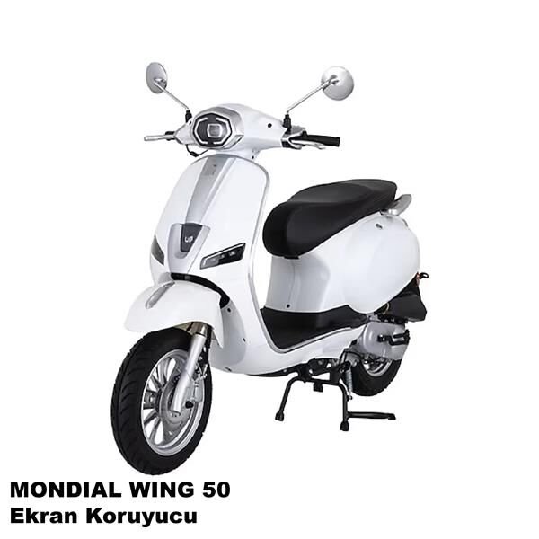 Mondial Wing 50 Serisi Motosiklet Ekran Km Koruyucu