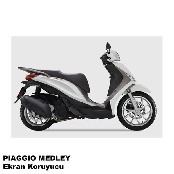 Piaggio Medley Serisi Motosiklet Ekran Km Koruyucu