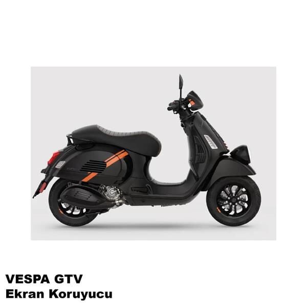 Piaggio Vespa GTV Serisi Motosiklet Ekran Km Koruyucu