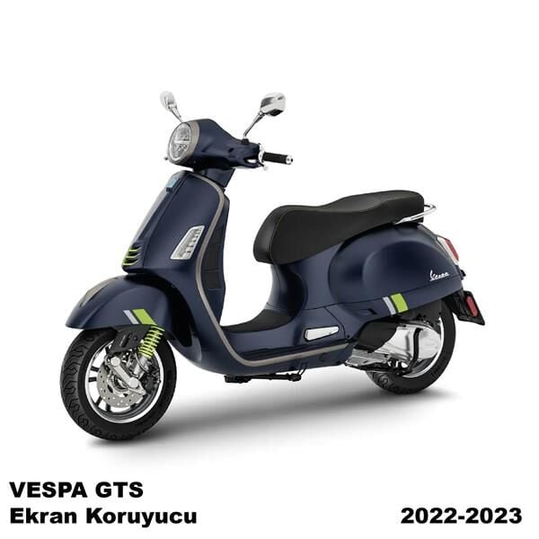 Piaggio Vespa Yeni GTS 2022-2023 Motosiklet Ekran Km Koruyucu