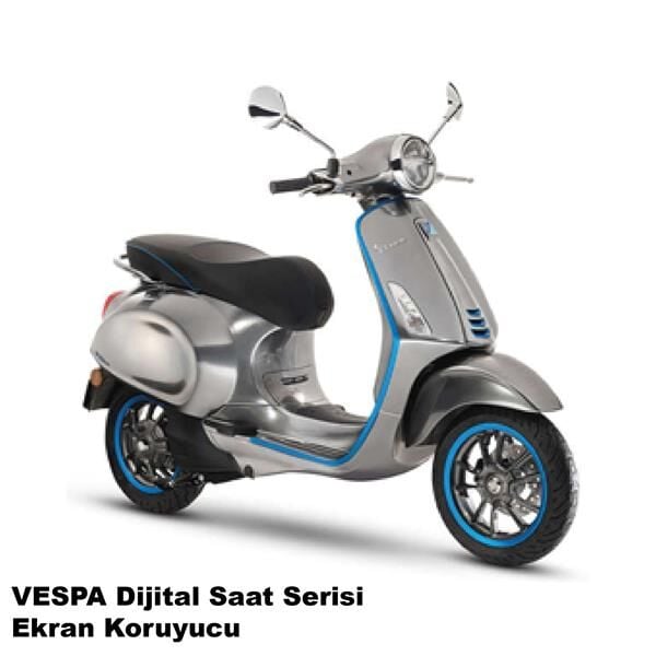 Piaggio Vespa Dijital Saat Serisi Tümüne Uyumlu Motosiklet Ekran Km Koruyucu