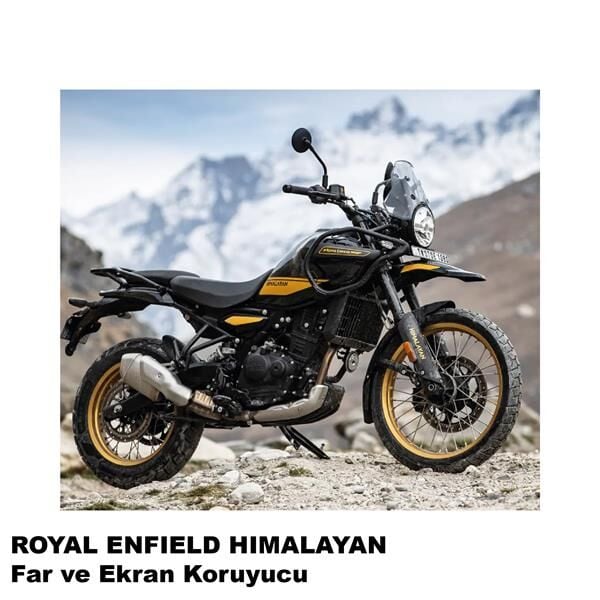 Royal Enfield Himalayan Motosiklet Ekran Km Ve Far Koruyucu