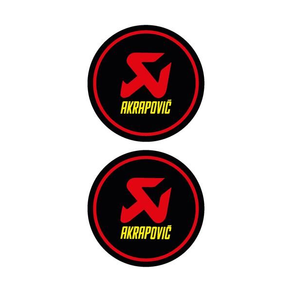 Akrapoviç İkili Damla Logo Sticker