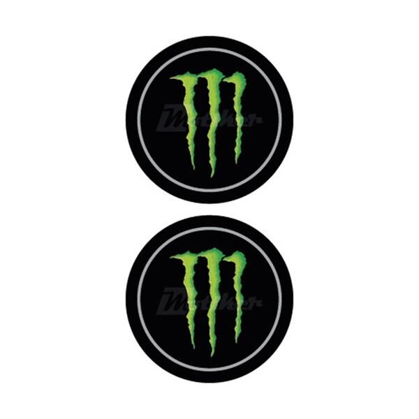 Monster İkili Damla Logo Sticker