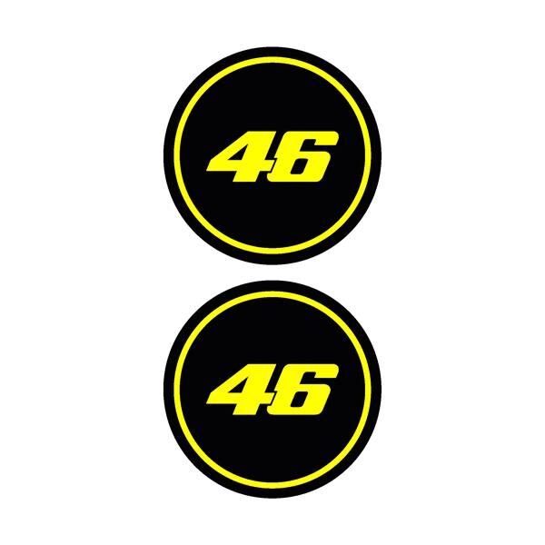 46 İkili Damla Logo Sticker