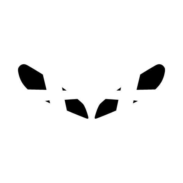 CFMOTO 250SR FAR STICKER BEYAZ ÇARPI