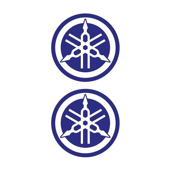 Yamaha Mavi Beyaz Koruma Takozu Damla Sticker Modeli