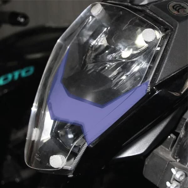 CF MOTO NK250 2018-2024 Ön Far Led Üstü Yarı Şeffaf Etiket Modeli Lacivert