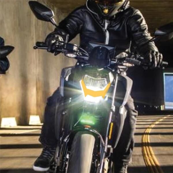 CF MOTO NK250 2018-2024 Ön Far Led Üstü Yarı Şeffaf Etiket Modeli Sarı