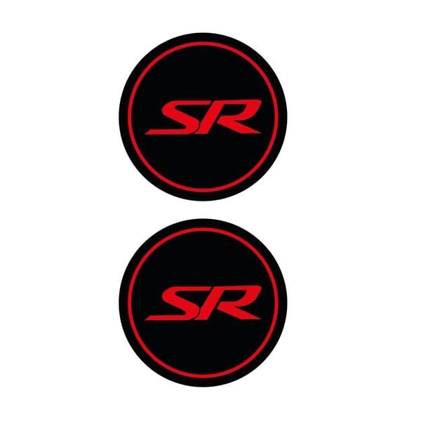 Cf Moto SR Yazılı Koruma Takozu Motosiklet Damla Sticker Modeli Kırmızı