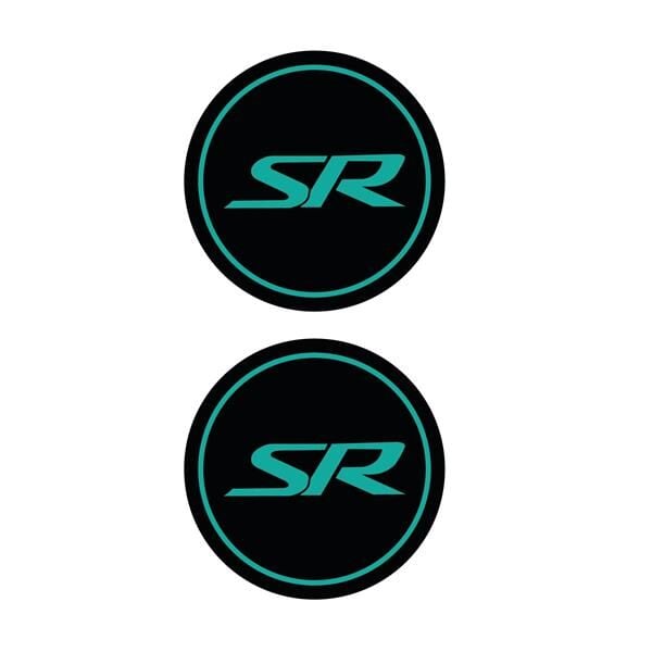 Cf Moto SR Yazılı Koruma Takozu Motosiklet Damla Sticker Modeli Turkuaz