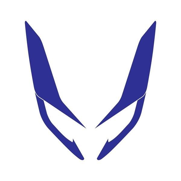 Honda PCX Ön Far Kaşı Şeffaf Sticker Lacivert