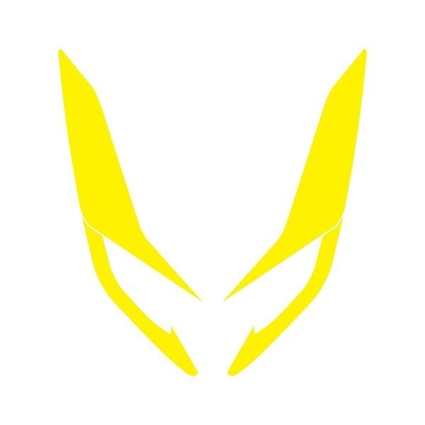 Honda PCX Ön Far Kaşı Şeffaf Sticker Sarı