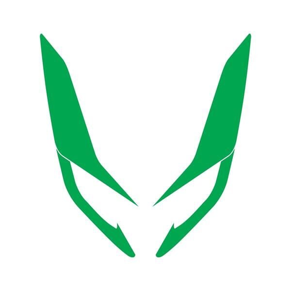 Honda PCX Ön Far Kaşı Şeffaf Sticker Yeşil