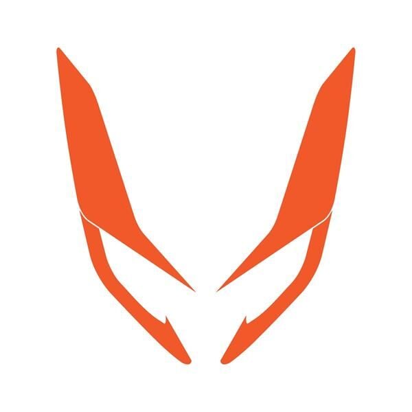 Honda PCX Ön Far Kaşı Şeffaf Sticker Turuncu