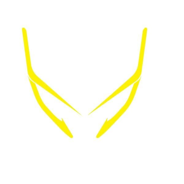 Honda PCX Ön Far Kaşı Şeffaf Sticker Model 2 Sarı