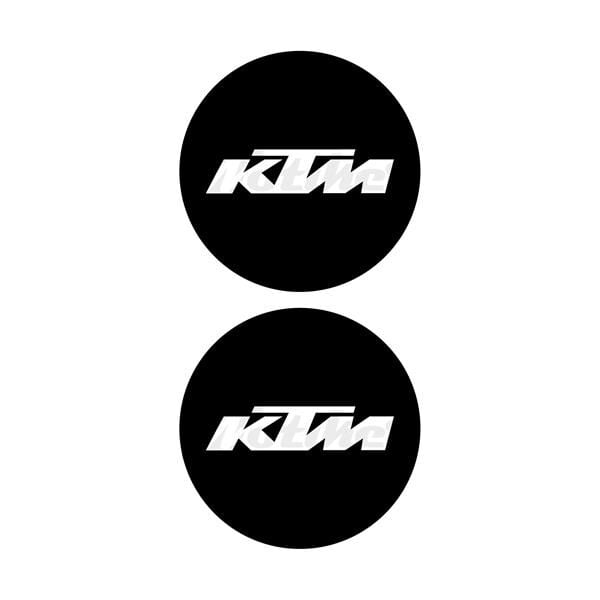KTM Yazılı Koruma Takozu Motosiklet Damla Sticker Modeli Siyah