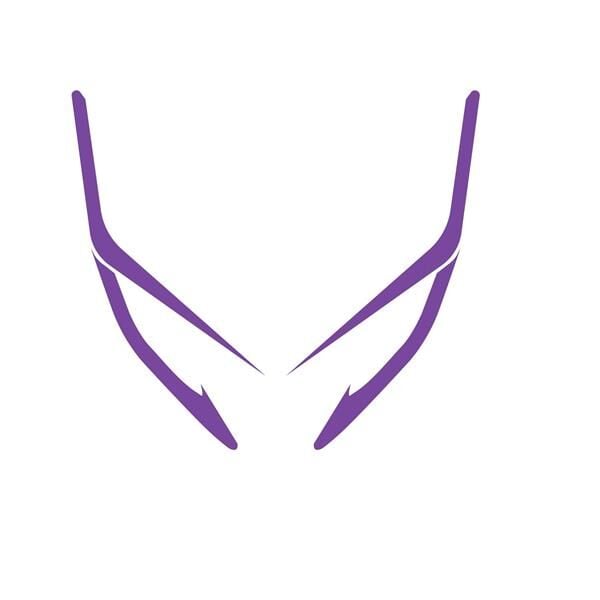 Honda PCX Ön Far Kaşı Şeffaf Sticker Model 2 Mor