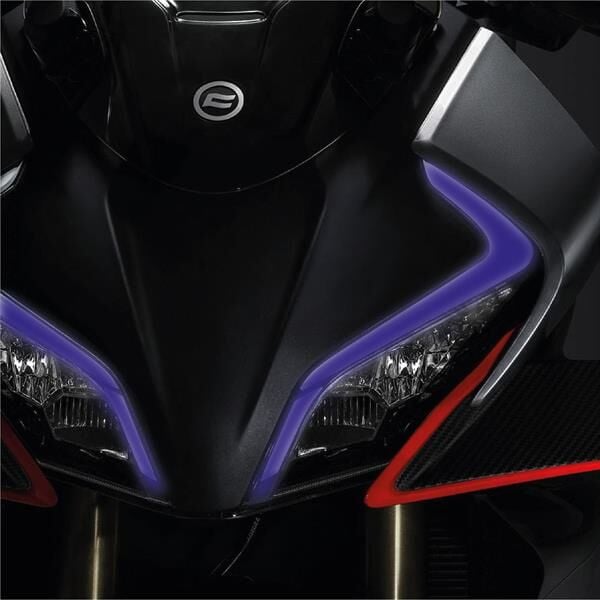 CF Moto 450SR Mavi Far Led Sticker Etiket Modeli