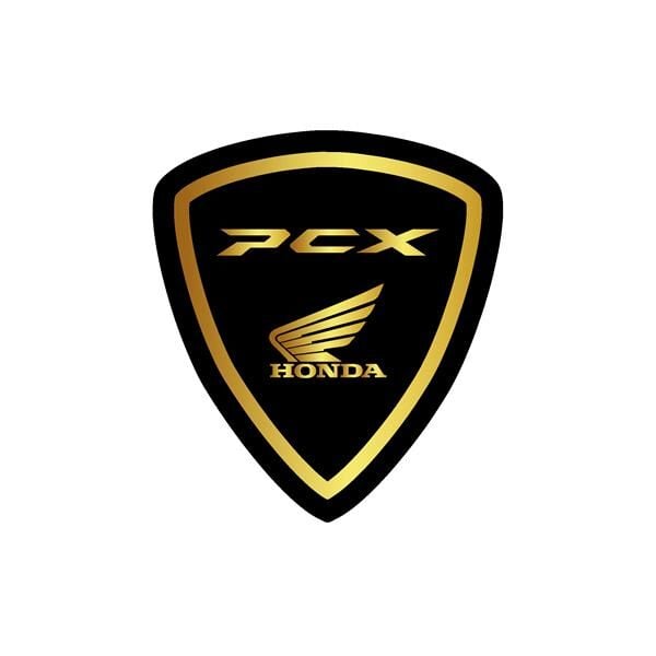 Honda PCX Ön Cam Siperlik Damla Sticker Etiket Modeli Gold