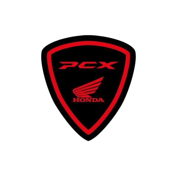 Honda PCX Ön Cam Siperlik Damla Sticker Etiket Modeli Kırmızı