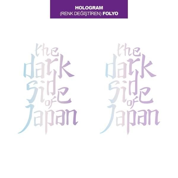 HOLOGRAM RENK DEĞİŞTİREN FOLYO DARK SIDE OF JAPAN İKİLİ MİNİ STICKER