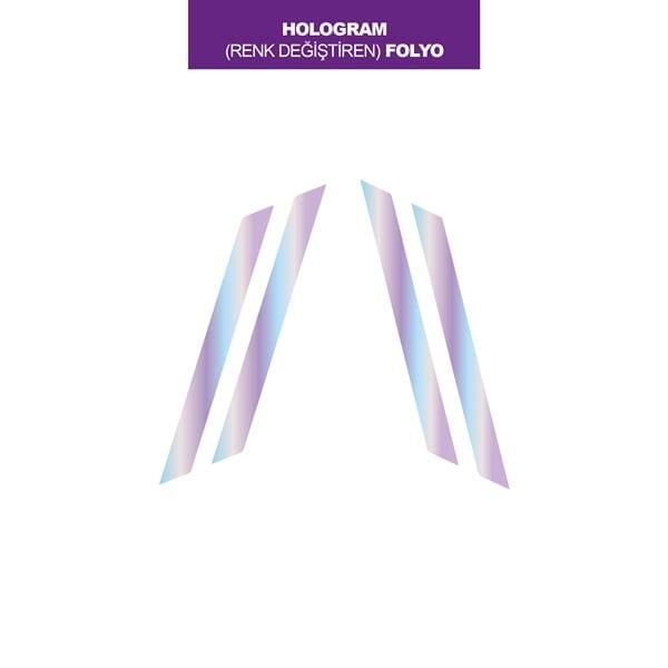 HOLOGRAM RENK DEĞİŞTİREN FOLYO ŞERİT İKİLİ MİNİ STICKER
