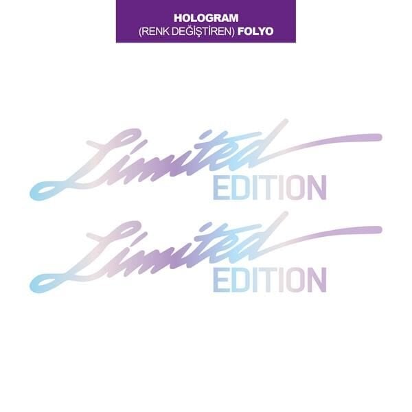 HOLOGRAM RENK DEĞİŞTİREN FOLYO LIMITED EDITION İKİLİ MİNİ STICKER