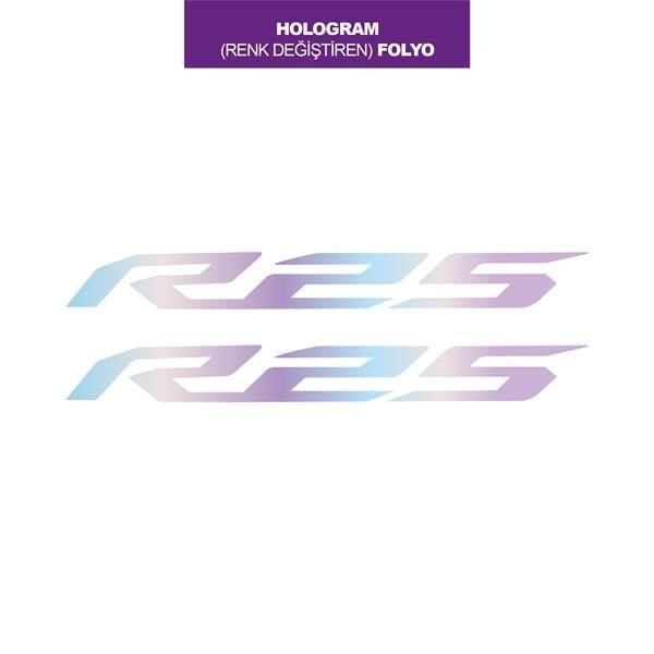 HOLOGRAM RENK DEĞİŞTİREN FOLYO R25 İKİLİ MİNİ STICKER