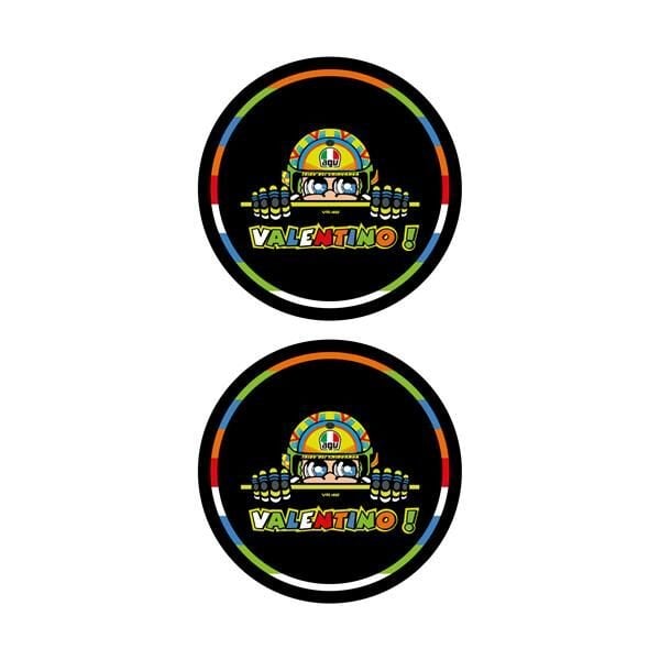 Valentino Rossi Koruma Takozu Motosiklet Damla Sticker Modeli