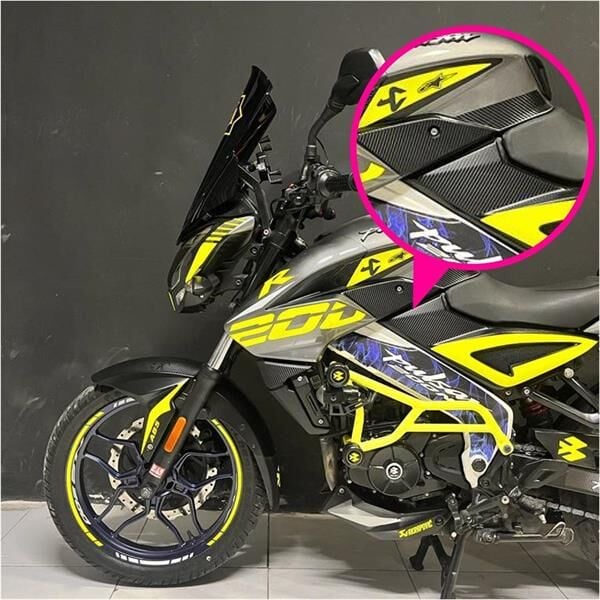 BAJAJ PULSAR NS200 KARBON STICKER ETİKET MODELİ SET