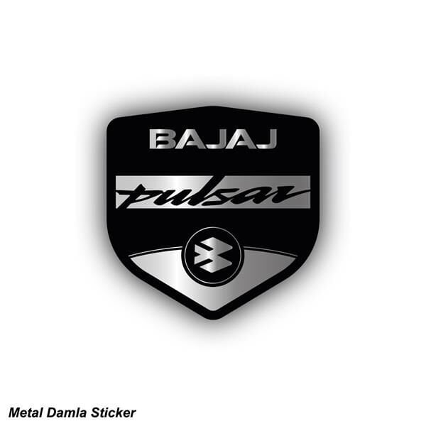 BAJAJ PULSAR  METAL DAMLA STICKER ETİKET MODELİ