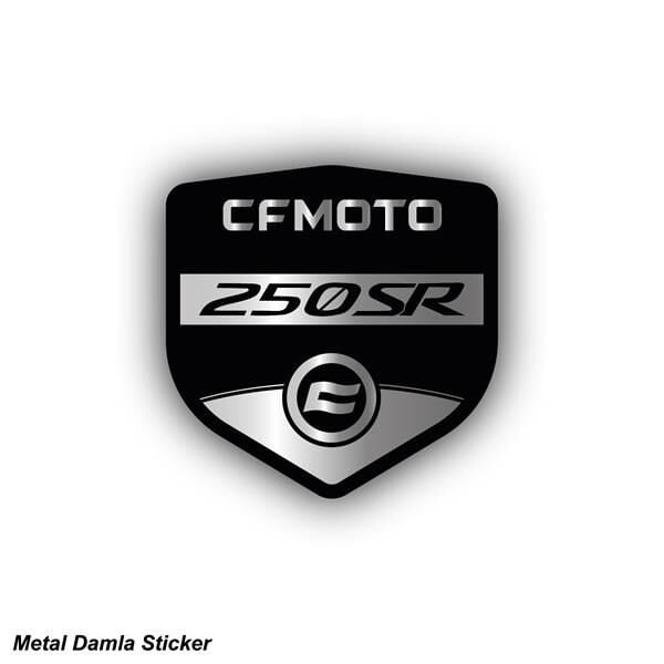 CFMOTO 250SR METAL DAMLA STICKER ETİKET MODELİ