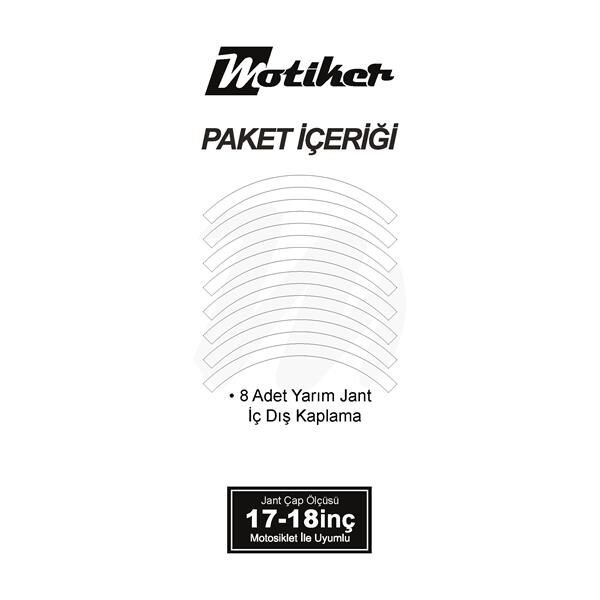 TEK RENK GENİŞ JANT YARIM KAPLAMA BEYAZ DAİRE STICKER ETİKET MODELİ